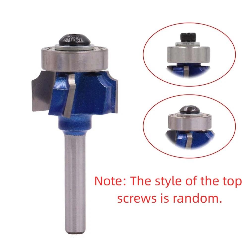 4 Corner Woodworking Milling Cutter 6.35mm Shank Classical Cutter Bit Round Router Bit  Furniture