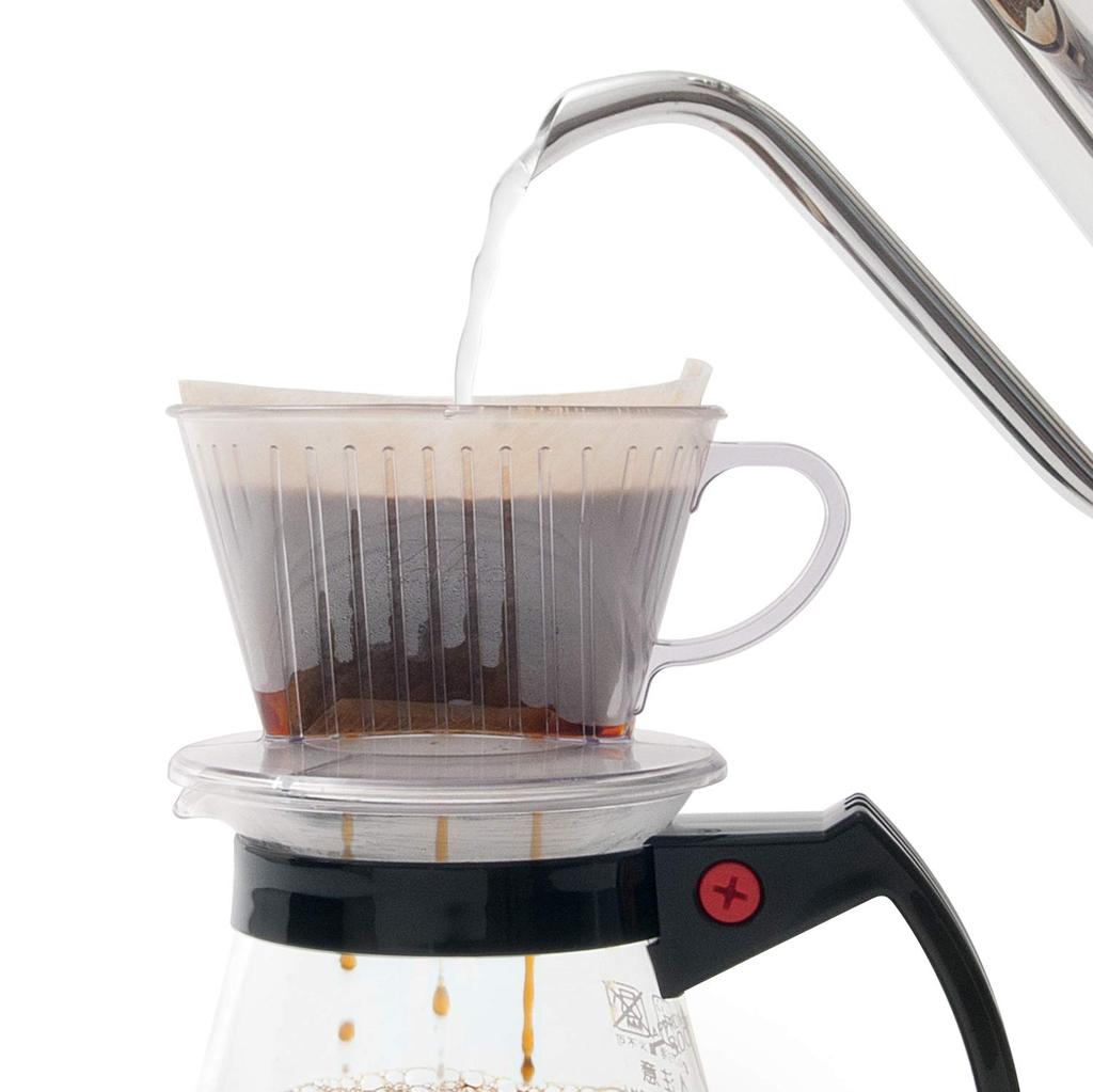 Kalita Coffee Dripper #05001, a 3-hole Dripper for 2-4 People. This Fast-brewing Dripper Extracts the Full Flavor Before Any Impurities Are Released.