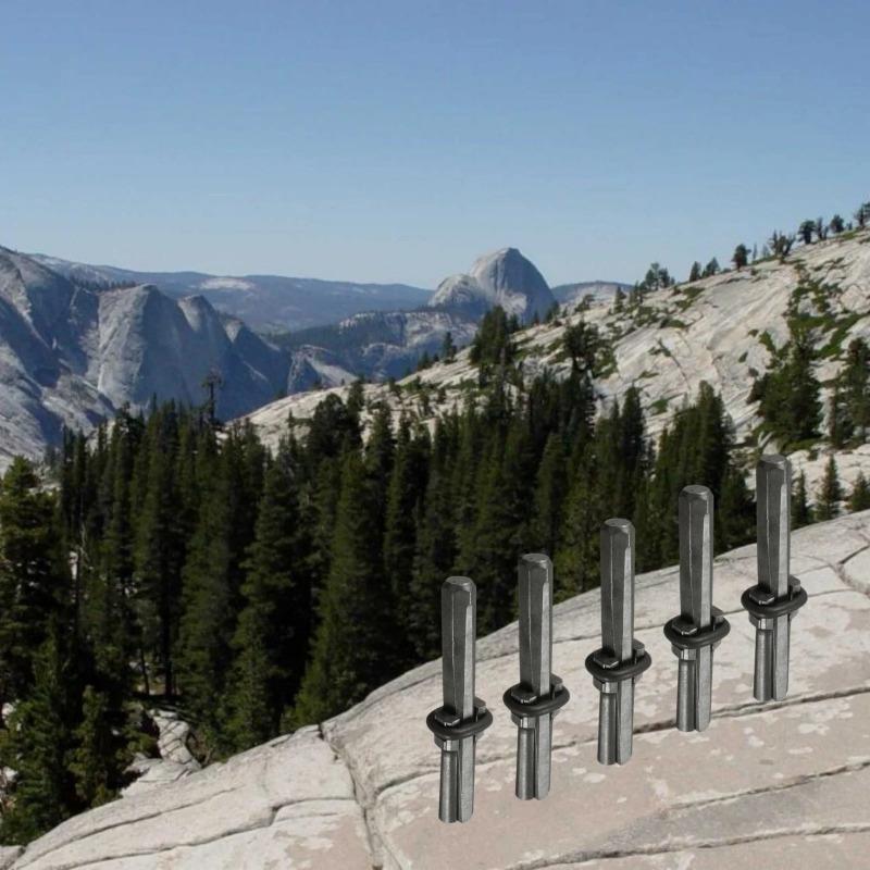 5 шт. Клинья и перья Тяжелые инструменты для раскалывания камня для бетона, скалы, камня, раскалыватель мрамора, гранита, ручные инструменты