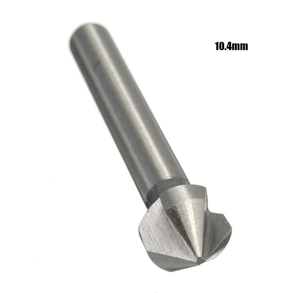90 Degree Hard Metals 3 Flute Cutter Tool Hand Power Tools Countersink Drill Bit Three Edge Chamfer