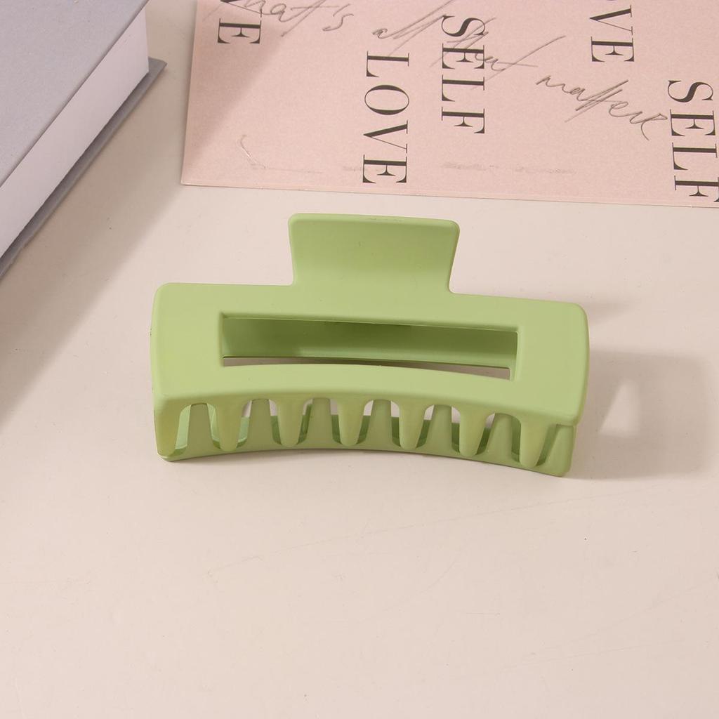 8.5CM x 10.5CM Rectangular Matte PS Hair Clip - Simple Shark Hair Accessory