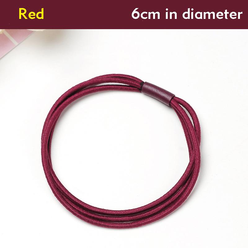 5Pcs/Lot Fashion Women Girls Rubber Bands Ponytail Holder Three-layer Elastic Hairbands Simple Solid Hair Accessories Scrunchie