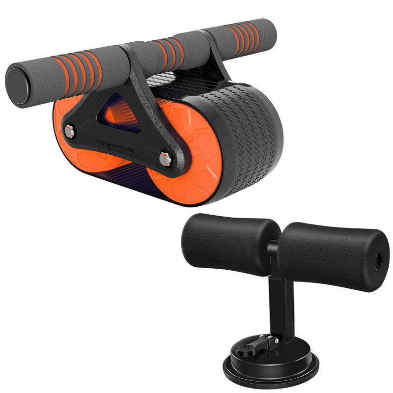 Автоматический отскок двойного брюшного колеса для фитнеса мужчин и женщин