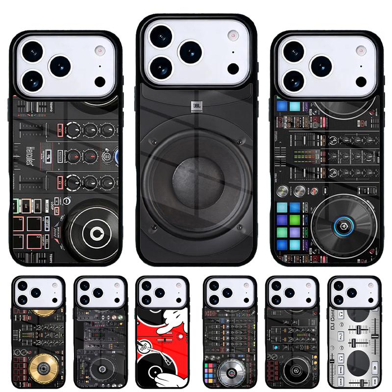 Чехол Сделай сам Цифровой микшер DJ Проигрыватель Чехол для телефона для iPhone 17 16 15 14 13 Pro Max Задняя крышка для 12 11 Pro Coque