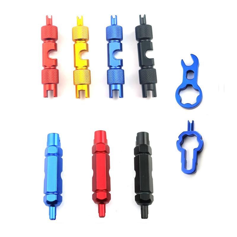 Multifunctional Bike Valve Core Remover 1Pcs 3-in-1 Wrench Spanner Tool Portable for Student Cyclists Daily Bike Maintenance