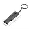 Double Pipe Whistle Pendant Keychain High Decibel Portable Outdoor Survival Emergency Camping Tool Multifunction Whistle 1PC