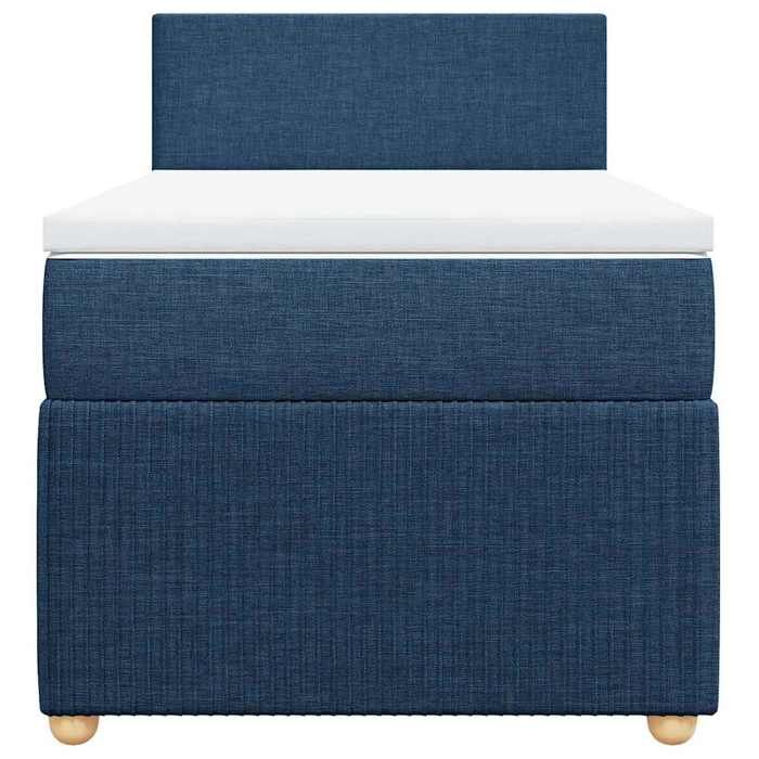Maison Exclusive - Sommier à lattes de lit avec matelas Bleu 80x200 cm Tissu