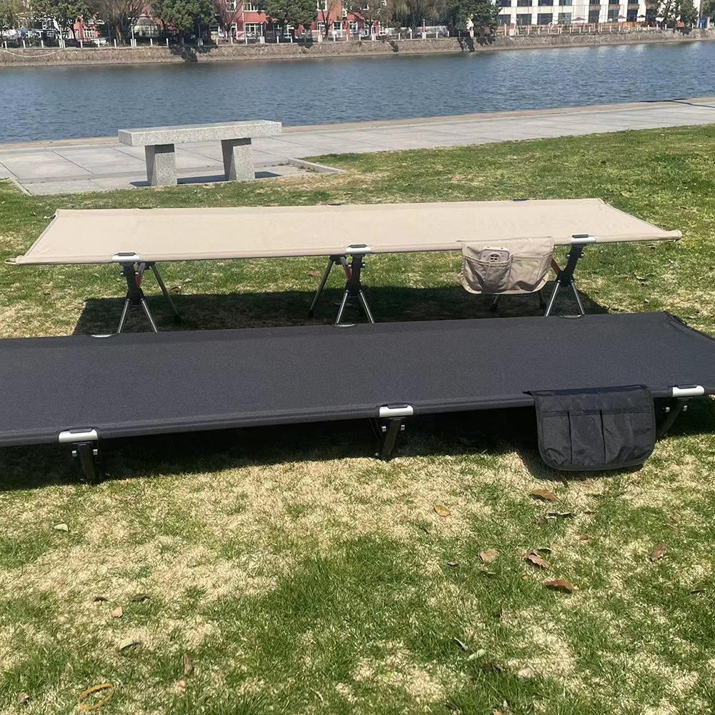 Portable Camping Cot Lightweight Collapsible Sleeping Bed Outdoor Single Beds Tourist Hiking Backpacking DetachableTent Bed