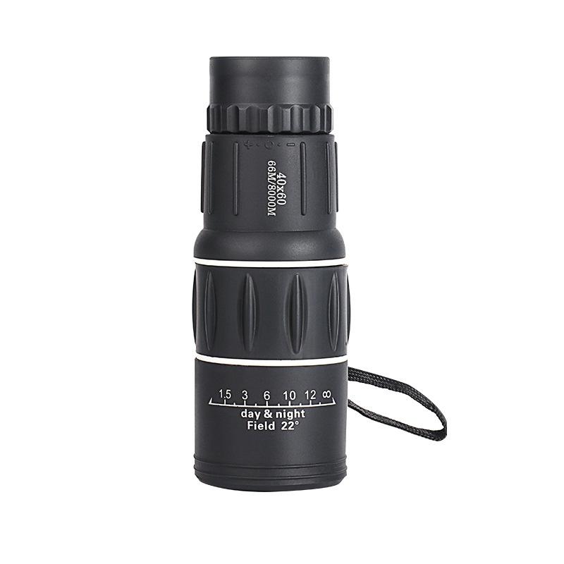 40X60 Monocular Telescope Optical Zoom Spotting Scope FMC BAK4 Long Range Outdoor Portable Bird Watching Target 16x52