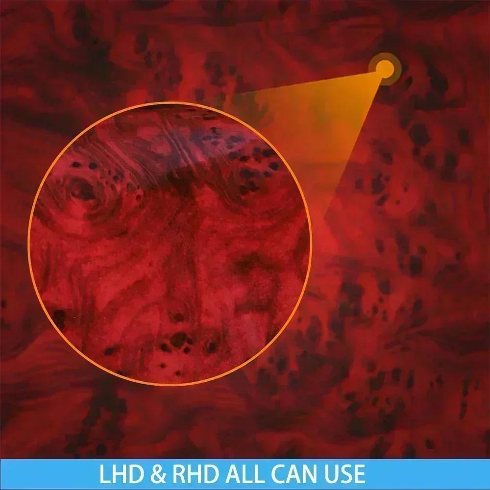 Автомобильные аксессуары из углеродного волокна, полоса на приборную панель, модифицированная крышка внутренней отделки, мягкая наклейка для Toyota Tundra Sequoia 2007-2013