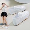 White Shoes Women's Autumn New Ins Women's Thick-Soled All-Matching Casual Sports Board Shoes
