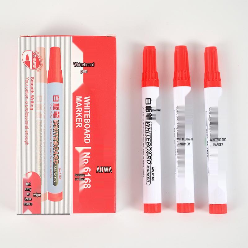 Не оставляющие следов, долговечные маркеры для белой доски на водной основе - черные, красные и синие, медленно сохнущая формула для расширения возможностей для творчества.