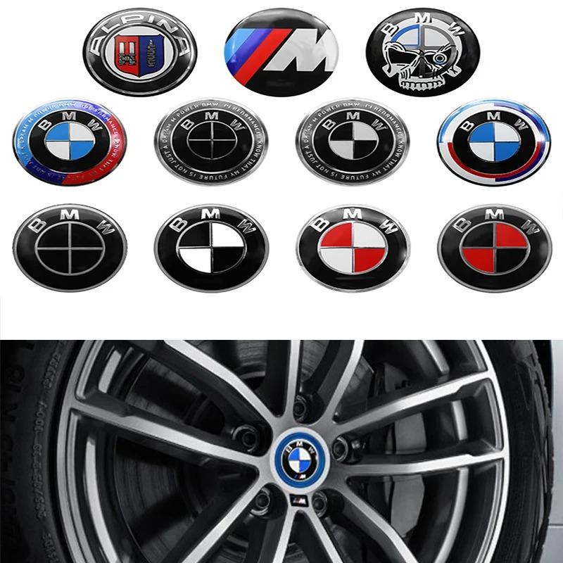 JKGN2 4pcs 56mm 60mm 65mm Car Wheel Center Hub Cap Sticker Badge For BMW M Performance E90 E92 F07 G30 G20 F34 F10 E71 F20 F40 E60 E70