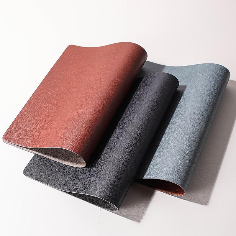 Двусторонние кожаные плейсматы в скандинавском стиле: Нескользящие, водонепроницаемые, теплоизоляционные подкладки для столов дома и в отеле