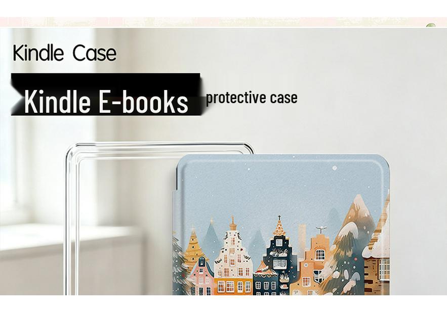 Защитный чехол для электронной книги Kindle: Магнитная съемная версия для молодежи со подставкой для сна - Акрил Силикон (KPW1-6)