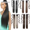 34 Inches Long Silky Ladies Fashion Natural Synthetic Chemical Fiber Ponytail Hair Extension High Temperature Resistant