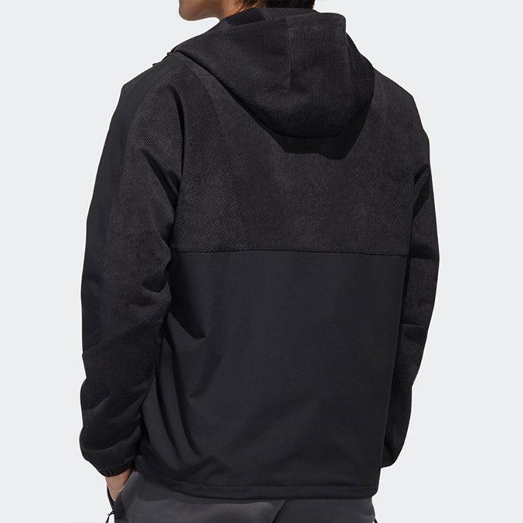 adidas Куртки Мужские Черные С Капюшоном Умеренные Другие GM4443