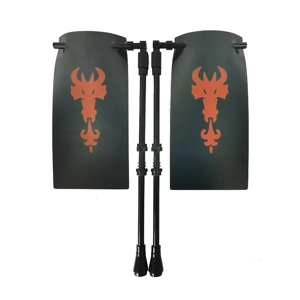 Флаг Строительный блок Средневековые города-государства Военная фигурка Флаг Оружие Древний Священная Римская империя Иерусалим Рыцарь Святого Лазаря Легион Игрушка