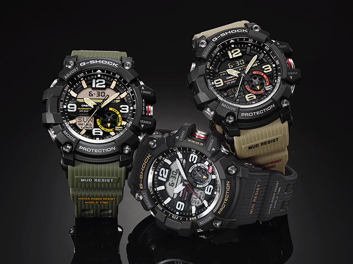 Casio Мужские кварцевые часы из нержавеющей стали GG-1000-1A, водонепроницаемые 200M, ударопрочные, цифровые