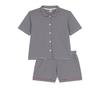 Petit Bateau Short Sleeve Pajamas A0CJW XXS Navy/Off-White