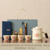 High-end travel tea set, portable anti-scalding quick guest pot, kung fu brewing teapot, teacup souvenir, business gift