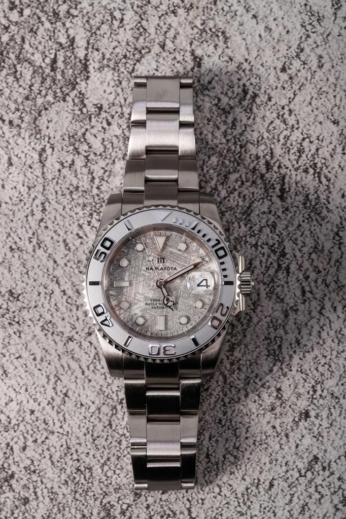 HAMAYOTA Яхта Muoninalsta Часы с метеоритным циферблатом и японским автоматическим механизмом Мужские