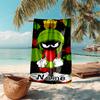 Personalized customized proof beach towel with Marvin the Martian pattern - soft, absorbent,quick-drying,perfect swimming,camping&bathing