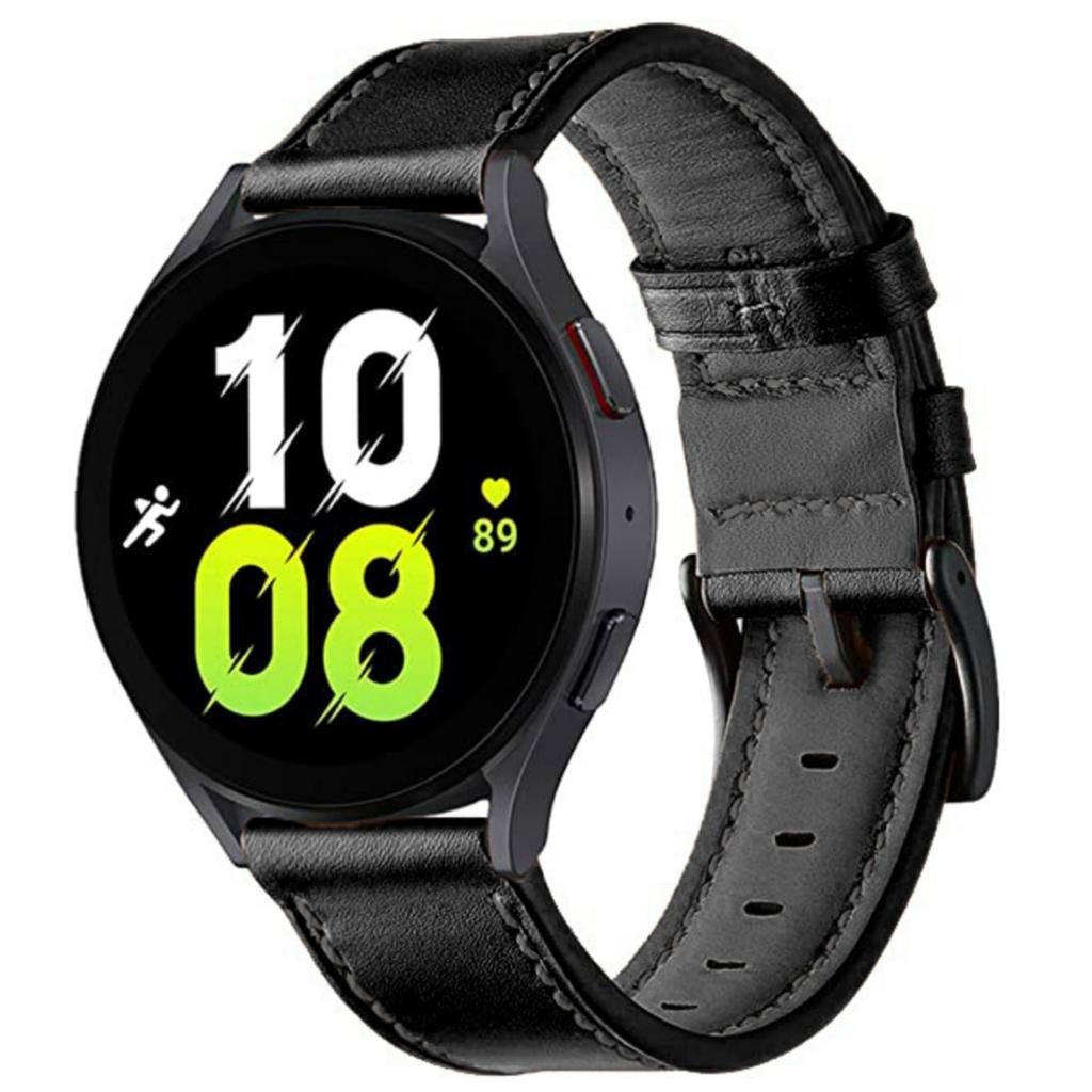 20mm Solid Color Stitching Watch Band for Garmin Venu 2 Plus / Venu / Sq 2 / Sq Fiber Leather Strap