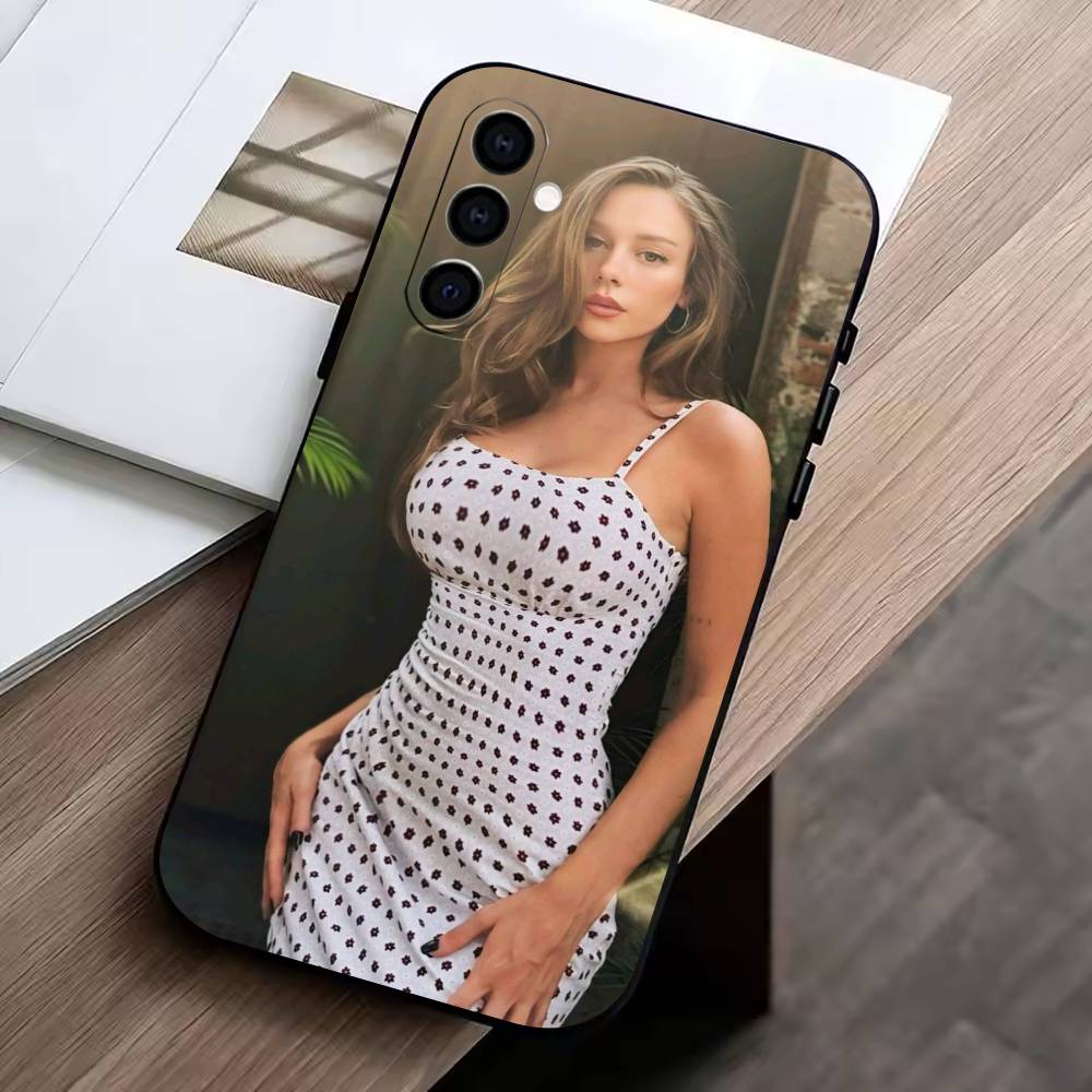 actor E-Ester Exposito Phone Case For Samsung Galaxy A73,A72,A71,A70,A53,A52,A51,Soft Silicone Black Cover