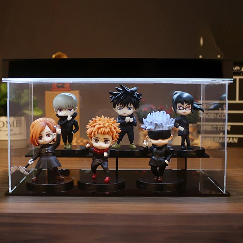 Набор из 6 шт. Фигурки Аниме Jujutsu Kaisen Годжо Сатору Юдзи Итадори Кукла Игрушка Фигурка Действия Юдзи Итадори Фушигуро Модель Игрушки