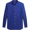 Polo Single Breasted Solid Color Point Collar Long Sleeve Shirt Men Shirts Blue MNPOWOV16823994-400