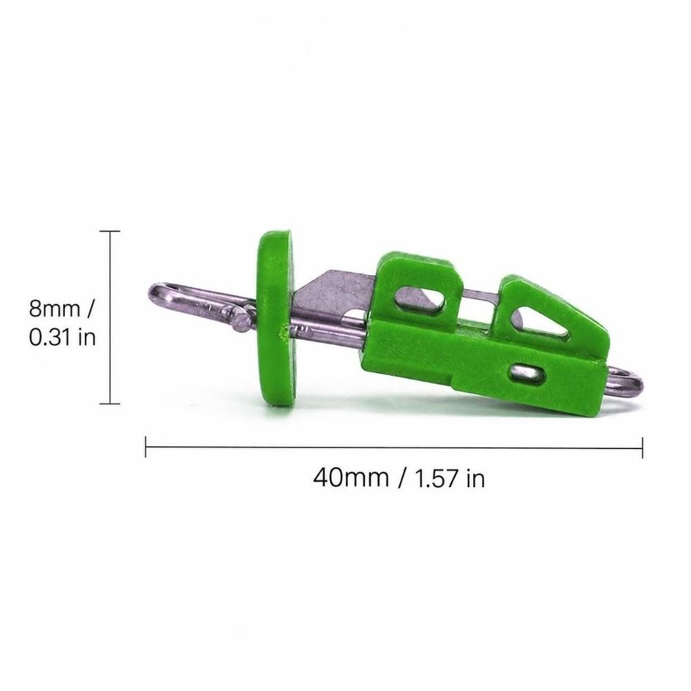 20PCS 40*8mm Fishing Hook Release Clips Stainless Steel Fishing Hook Remover Outdoor Fishing