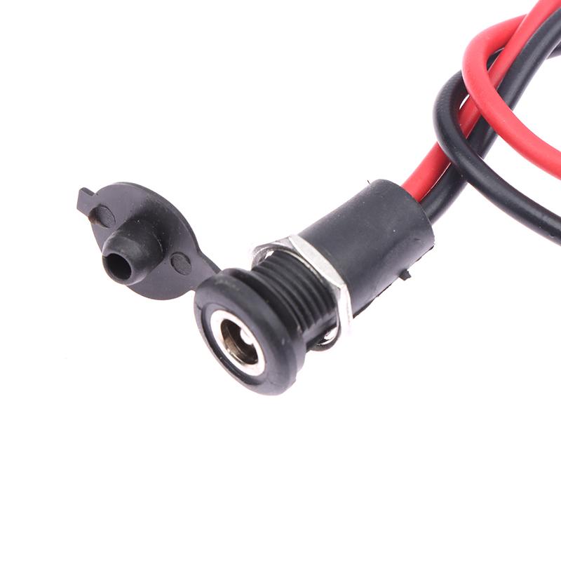 Electric Bicycle Charging Head Lithium Battery Output Line Round Male And Female Base Dc2.1 / 2.5 Charger Plug Socket
