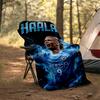 1pc Haaland14 Theme Blanket - Digital Print, Polyester, Cozy for All Seasons, Perfect for Outdoor, and Travel