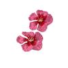 2025 Retro Red Petal Earrings: Women's High-End, Versatile Ear Studs