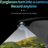 Умные AI-очки 2-в-1 4K с камерой 800 Мп для AI-съемки, HD-фото и видео, голосовые звонки, перевод, водонепроницаемые, Bluetooth