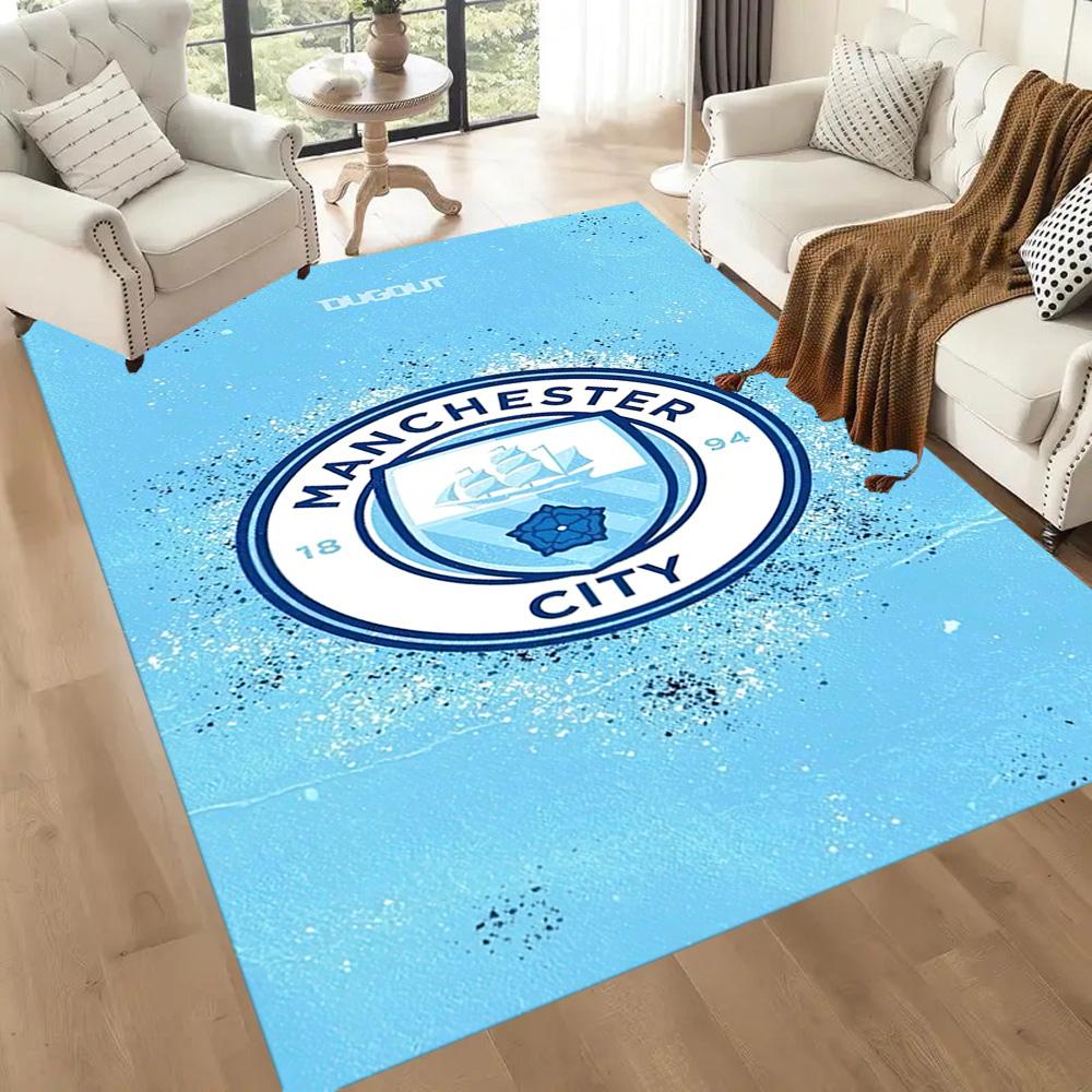 Manchester City Floor Rug Office Rug Suitable For Hallway Decorate Room Kitchen Foyer Antislip Carpet Anime Office Decor