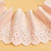1Y(91CM) Flower Hollow 14CM Wide Cotton Cloth Lace Trim Fabric Clothes Accessories Cuffs Skirt Hem