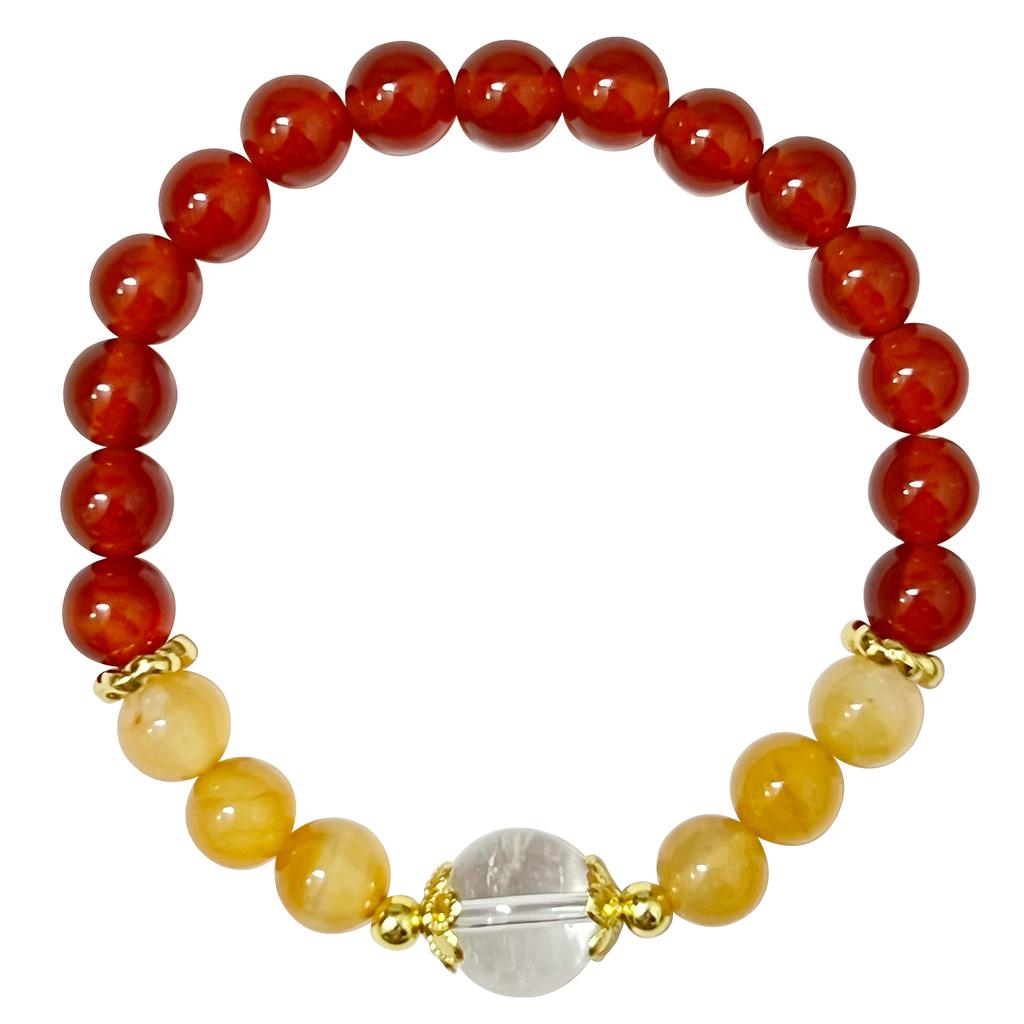 8mm Agate Beaded Bracelet for Women Natural Stone Bracelets Semi-Precious Gemstones Bangle DIY Jewelry Gifts