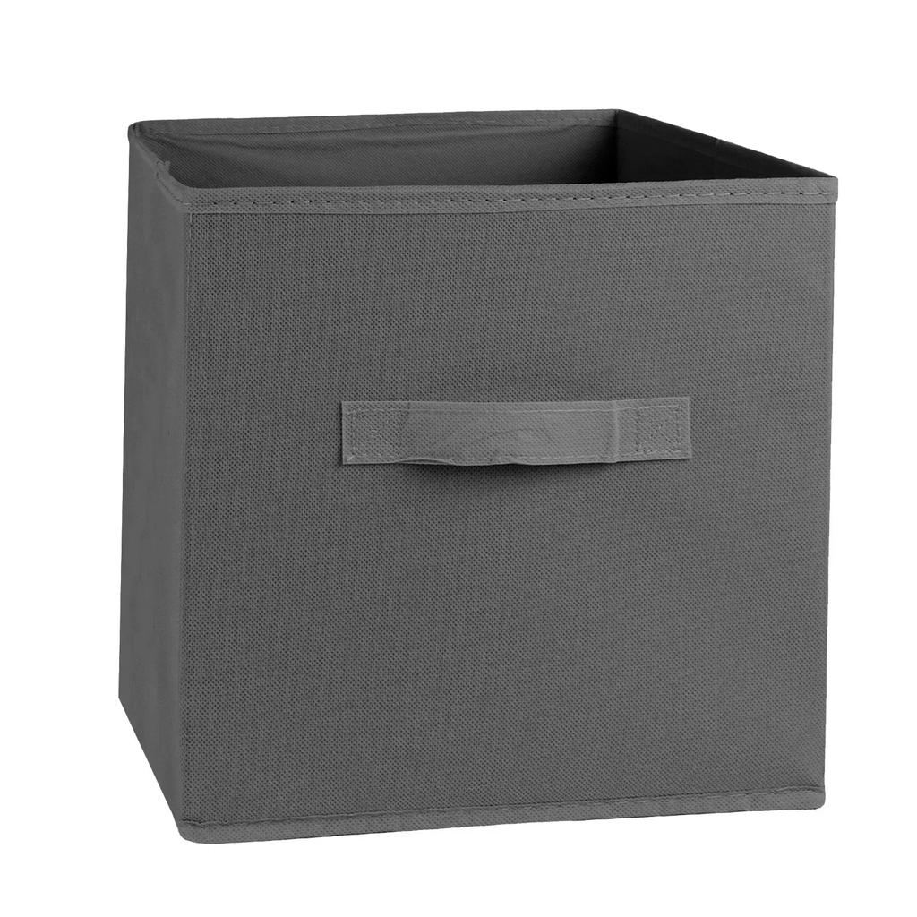 26x26 см складные тканевые кубики для хранения однотонный нетканый квадратный органайзер коробка с ручками для одежды игрушек ящик для всякой всячины