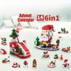 24 года 6 в 1 обновленная рождественская серия строительных блоков набор творческий зимний деревенский дом DIY кирпичи игрушки для детей рождественский подарок