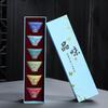 ChaXun Enamel Lotus Kung Fu Tea Tasting Cup with Gold Trim