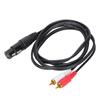 JORINDO XLR Female to Dual RCA Cable Y Splitter Patch Cable XLR to RCA Microphone Connection Cord
