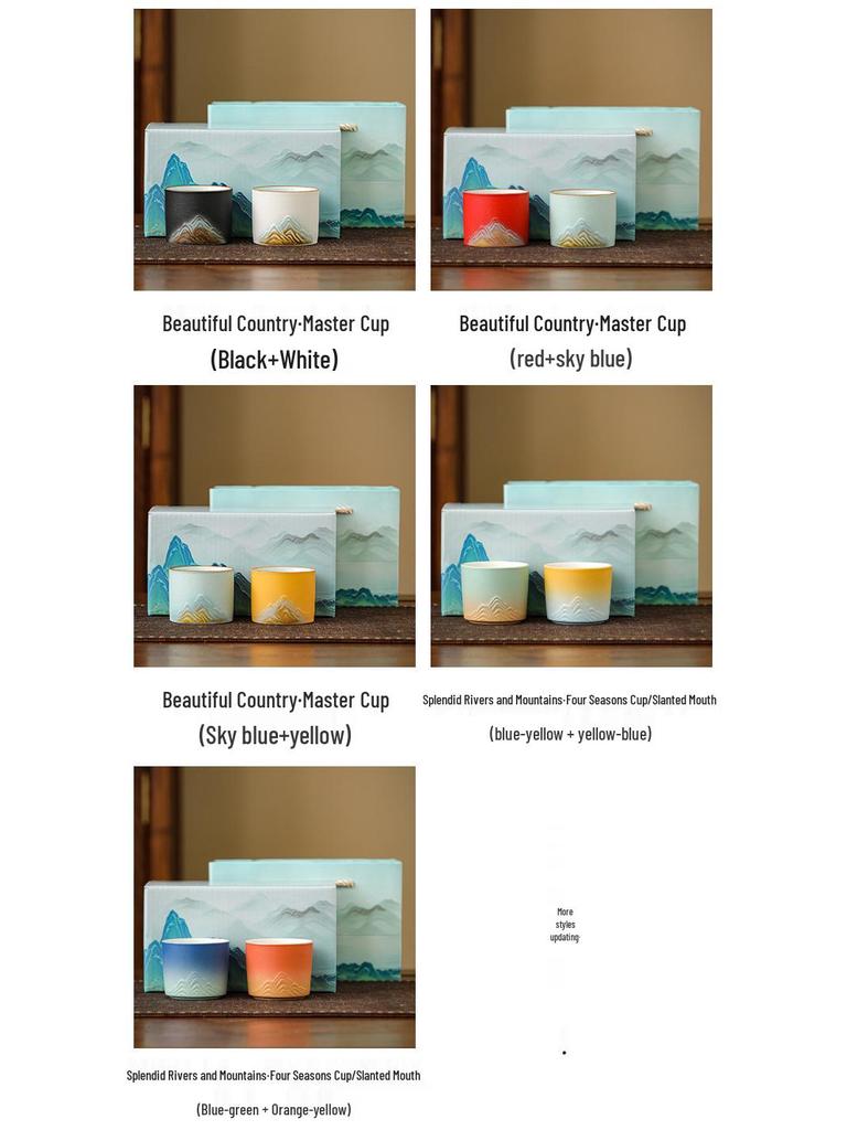 Чайный сервиз кунг-фу: Белые Фарфоровые и Керамические Чашки для Чая, Мастер-Чашка из Нефрита Цвета Бараньего Жира, Набор Пиал для Чая Подарок