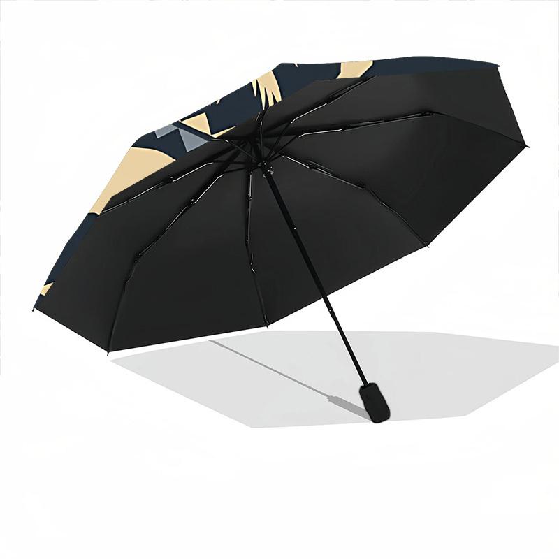 1pc Tropical Elephants Automatic Open/Close Umbrella Compact Folding Umbrella, All-Season Portable Umbrella for Women/Men, Perfect Gift for Birthdays