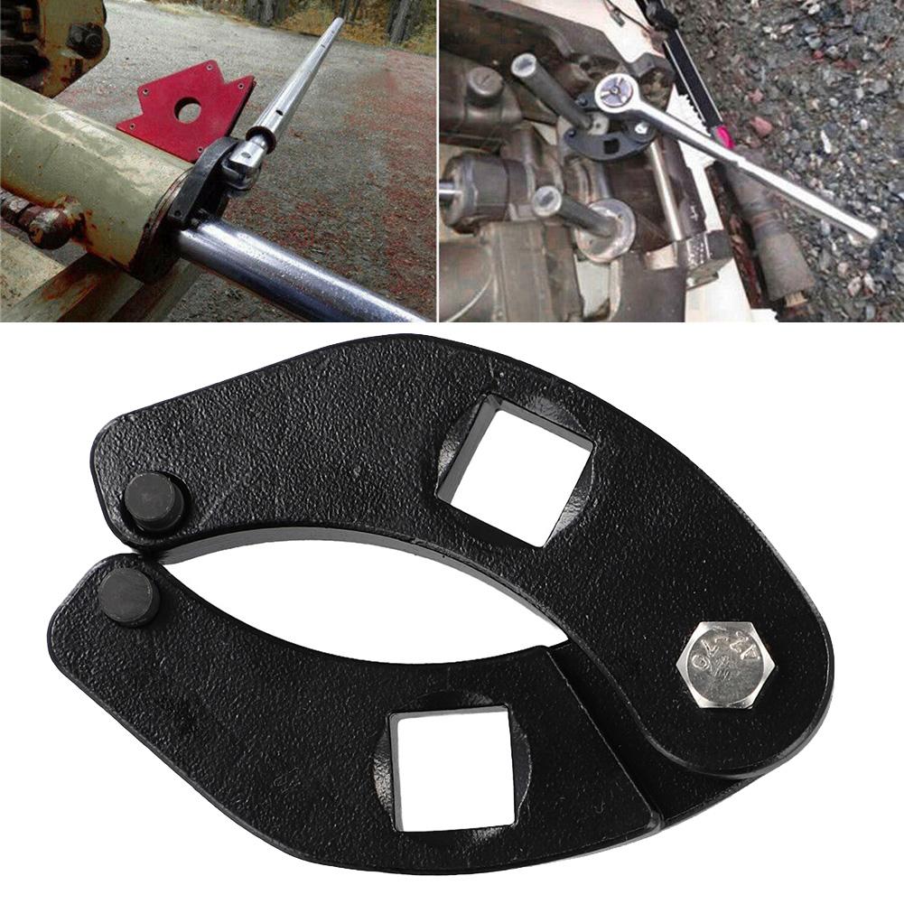 1 шт. Металлический регулируемый гаечный ключ для гаек сальников, инструмент для снятия крышки гидравлического цилиндра, аксессуары, черный цвет