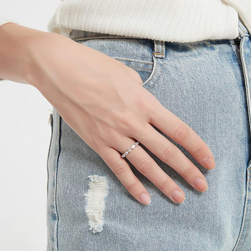 Кольца женские Huitan Marquise Cubic Zircon Design, тонкие, темпераментные, универсальные, женские, ювелирные изделия, необычный подарок