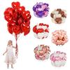 Love Balloons Heart Shaped Aluminum Foil Balloons Reusable Heart Balloons for Valentine's Day Wedding Engagement Party Decor