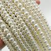 4/6/8/10/12/14/16mm Pearl Beads ABS Loose Round Beads Craft for Fashion Jewelry Making White Beige DIY Imitation Garment Beads