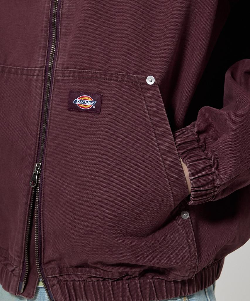 Dickies Хлопковая парусиновая пляжная куртка бордовая